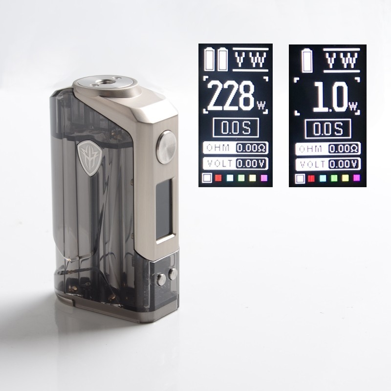 Les kits de mod de boîte de Rincoe Jellybox 228w conjuguent 18650 réservoir d'ohm de sous-marin des batteries 4.8ml