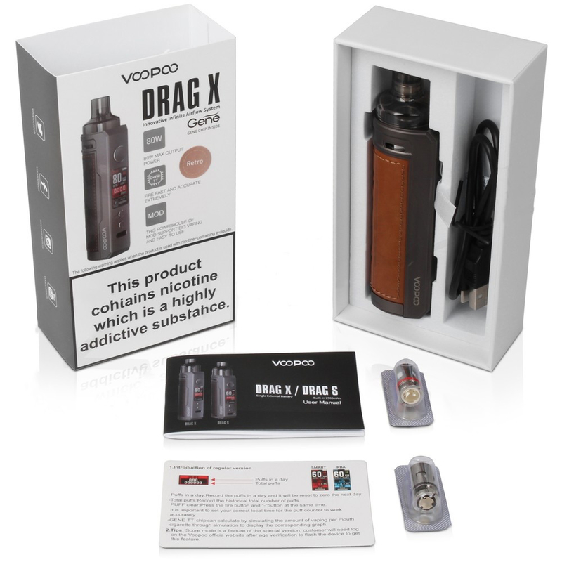 Voopoo traînent la batterie 80w des kits 4.5ml Vinci Coil Single 18650 de démarreur de cigarette de mod E de X 18650