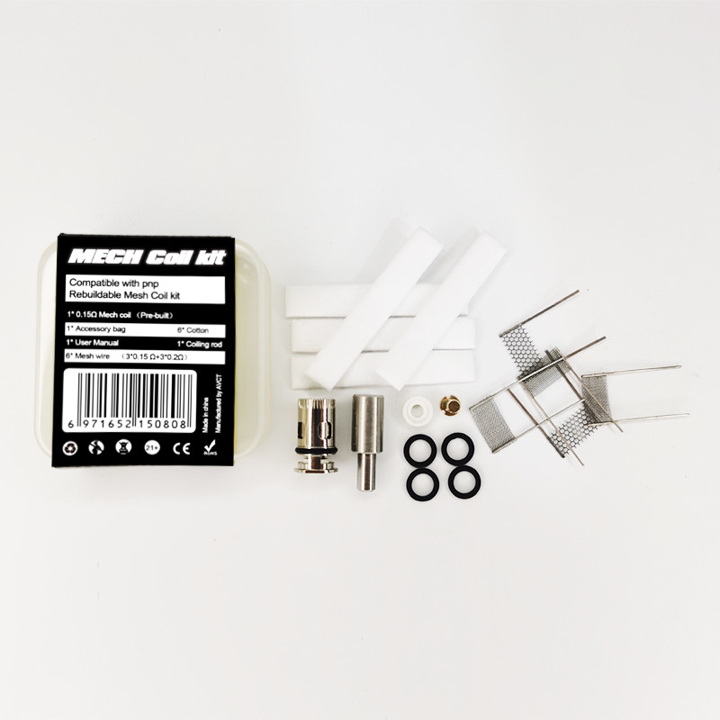6 dans des accessoires 1 de rechange de Voopoo Mesh Coil Kit Vape Coil mettez en sac 28g