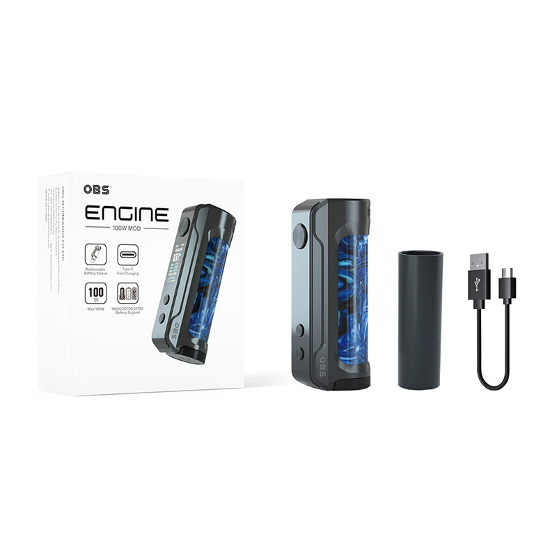 Type simple de mod de boîte de batterie de Vape Mods de boîte du moteur 100w d'Obs - remplissage de C
