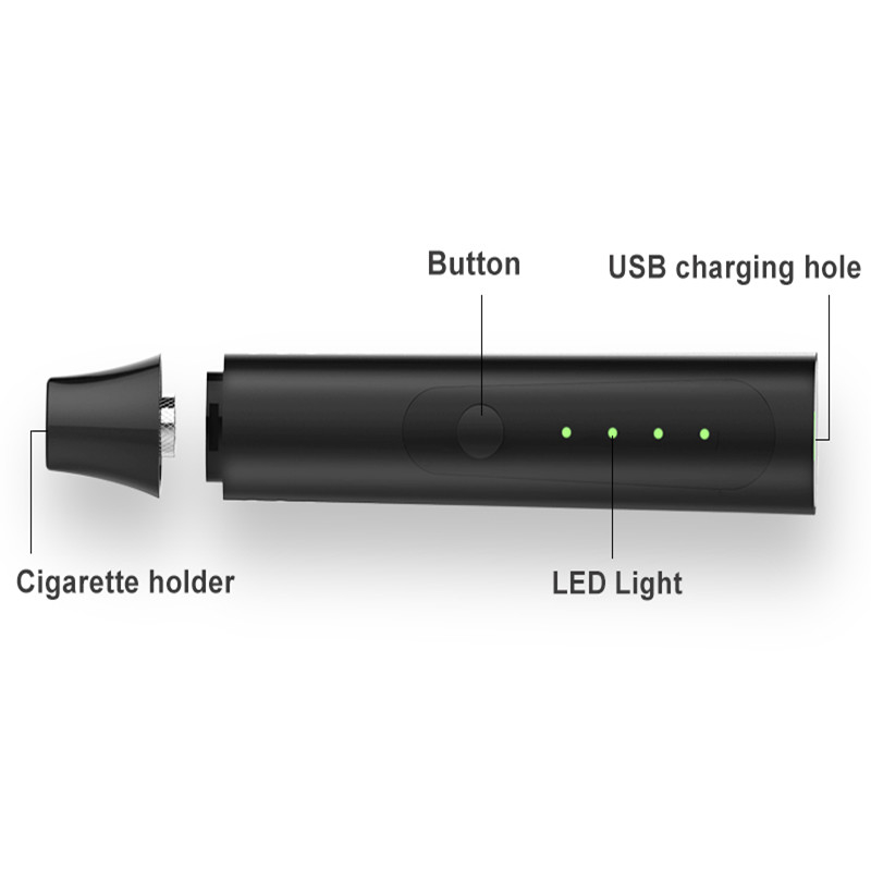 Boîte-cadeau Herb Vaporizer Hugo Vapor Delta sec séchant le kit 2200mah de vaporisateur