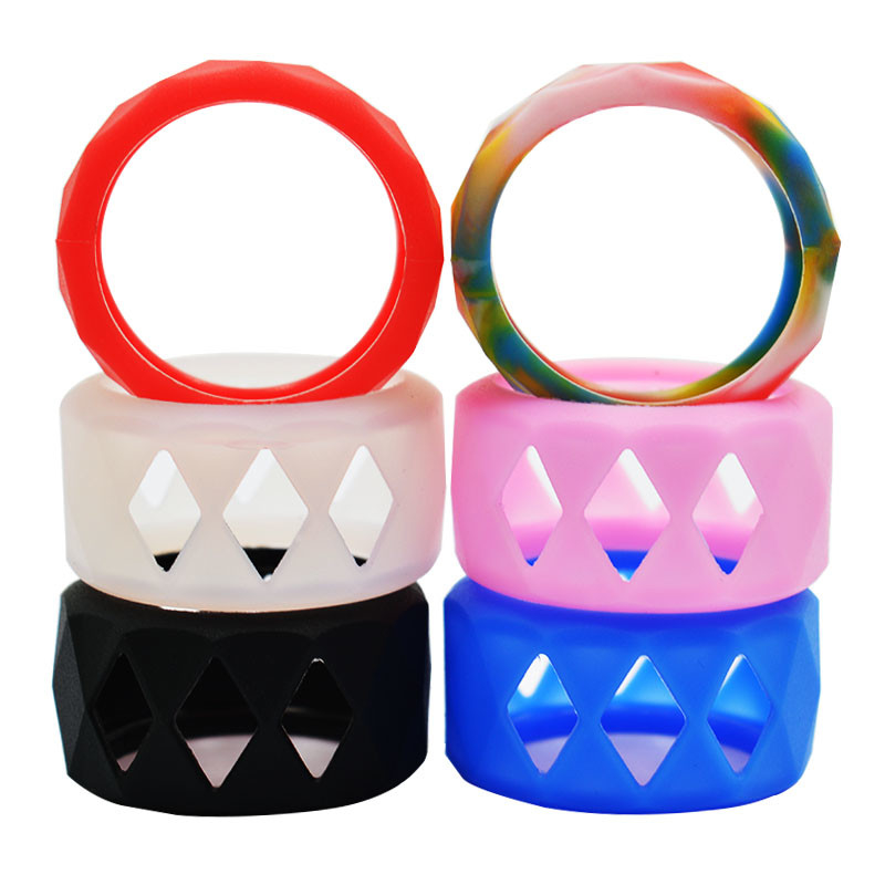 Bandes élastiques 25mm colorés Ecigarette d'anneau de silicone de Vape de catégorie comestible/silicone