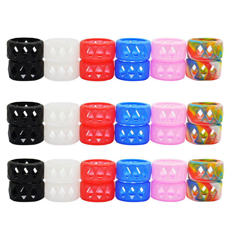 Bandes élastiques 25mm colorés Ecigarette d'anneau de silicone de Vape de catégorie comestible/silicone