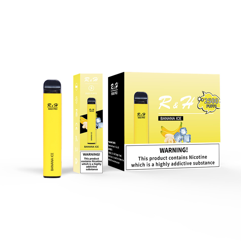 Pod jetable Vapes Max Pro 8ml 950mah 2500 bouffées 1.3ohm Mesh Coil Kit jetable