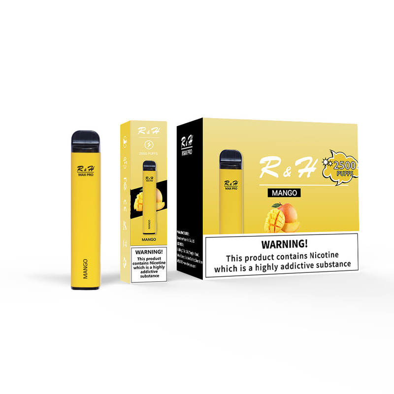 Pod jetable Vapes Max Pro 8ml 950mah 2500 bouffées 1.3ohm Mesh Coil Kit jetable