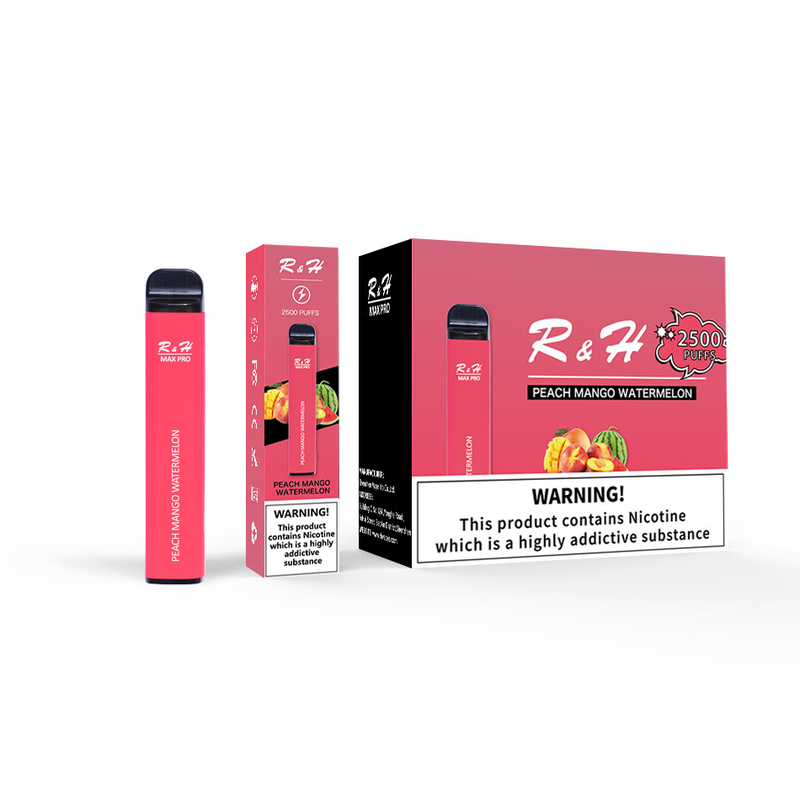 Pod jetable Vapes Max Pro 8ml 950mah 2500 bouffées 1.3ohm Mesh Coil Kit jetable