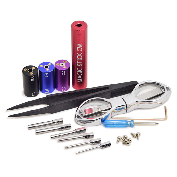 Les accessoires électroniques de cigarette lovent l'ohm de sous-marin de la trousse à outils de bobinier de Vape DIY Vaping usine les brucelles 6 - dans - 1