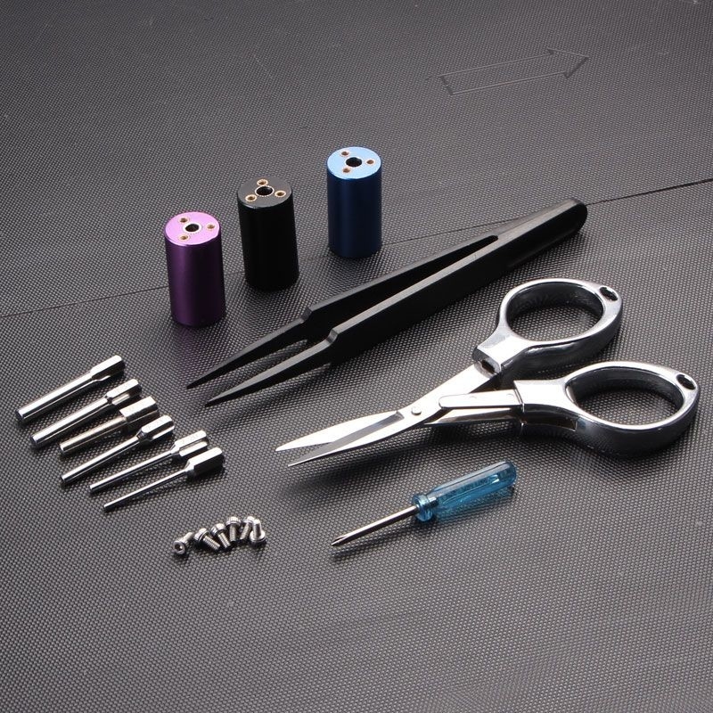 Les accessoires électroniques de cigarette lovent l'ohm de sous-marin de la trousse à outils de bobinier de Vape DIY Vaping usine les brucelles 6 - dans - 1