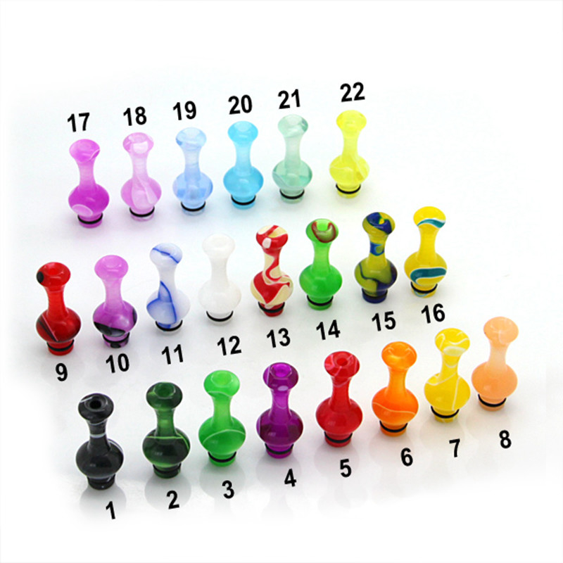 Le vase coloré acrylique forment l'égouttement de Vape incline le paquet simple de 510 embouchures
