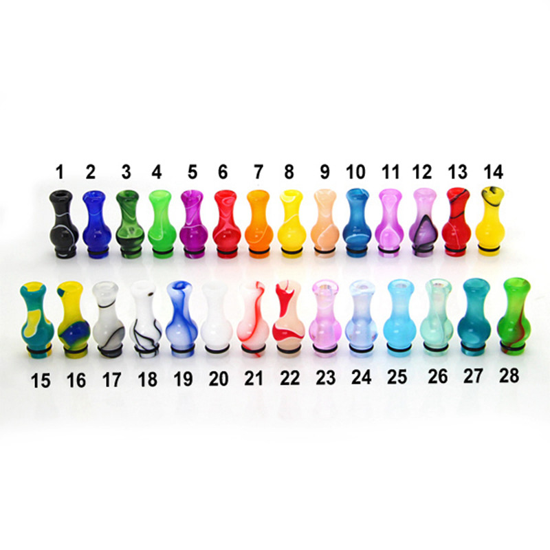 Le vase coloré acrylique forment l'égouttement de Vape incline le paquet simple de 510 embouchures