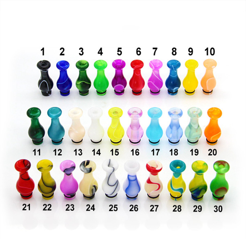 Le vase coloré acrylique forment l'égouttement de Vape incline le paquet simple de 510 embouchures