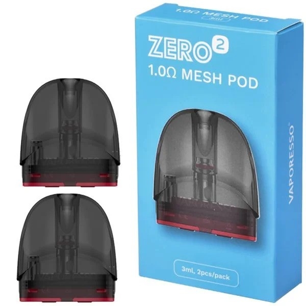2pcs Mesh 1.0ohm Vaporesso Zero 2 Cartouche Visible Pod PTF Système de Remplissage