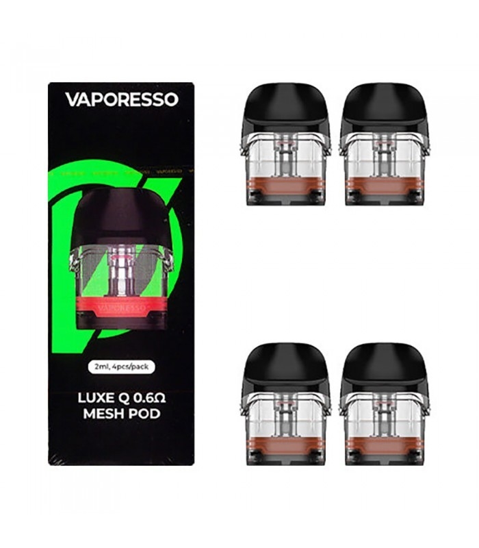 Cartouches vides Luxe 2ml 0.6ohm 1.0ohm 4pcs de cosse de Vaporesso QS pour le kit Luxe de QS/kit Luxe de Q