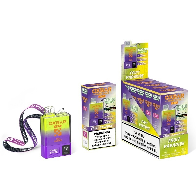 Oxbar Magic Maze Pro 10k Vaporiseur jetable 10000 puffs 900mah 18 ml liquide 5% Vapeurs jetables