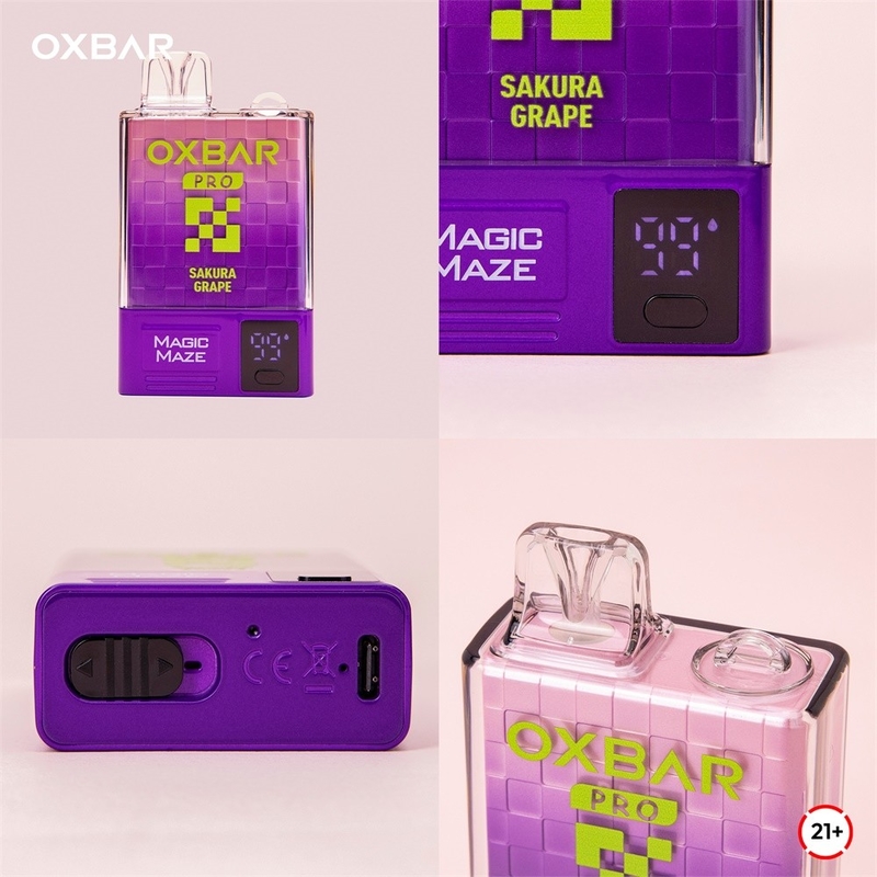 Oxbar Magic Maze Pro 10k Vaporiseur jetable 10000 puffs 900mah 18 ml liquide 5% Vapeurs jetables