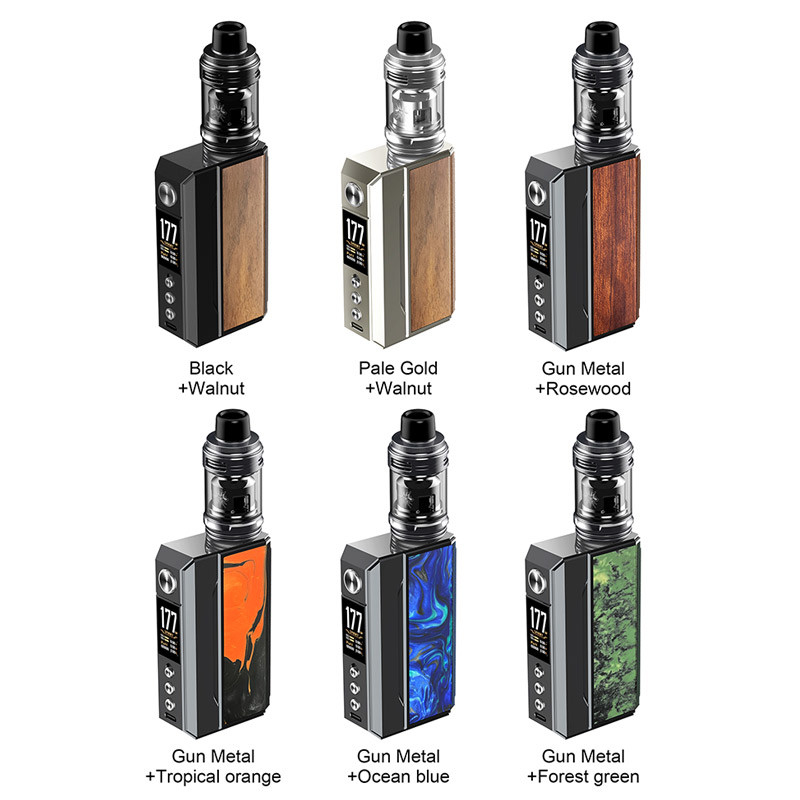 Voopoo Drag 4 Kit 177w 4ml 5.5ml Pour toutes les bobines Pnp Uforce-L réservoir double 18650 batterie boîte de kits