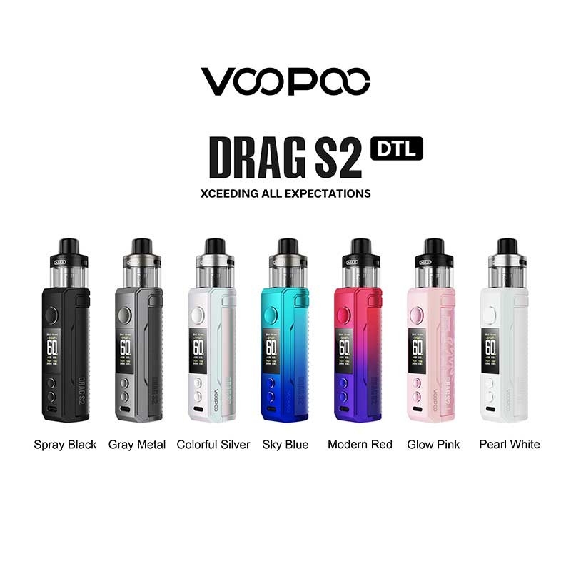 Voopoo tire s2 Pod Mod kit 60w avec cartouche PnP X DTL / MTL 2500mAh 5ml