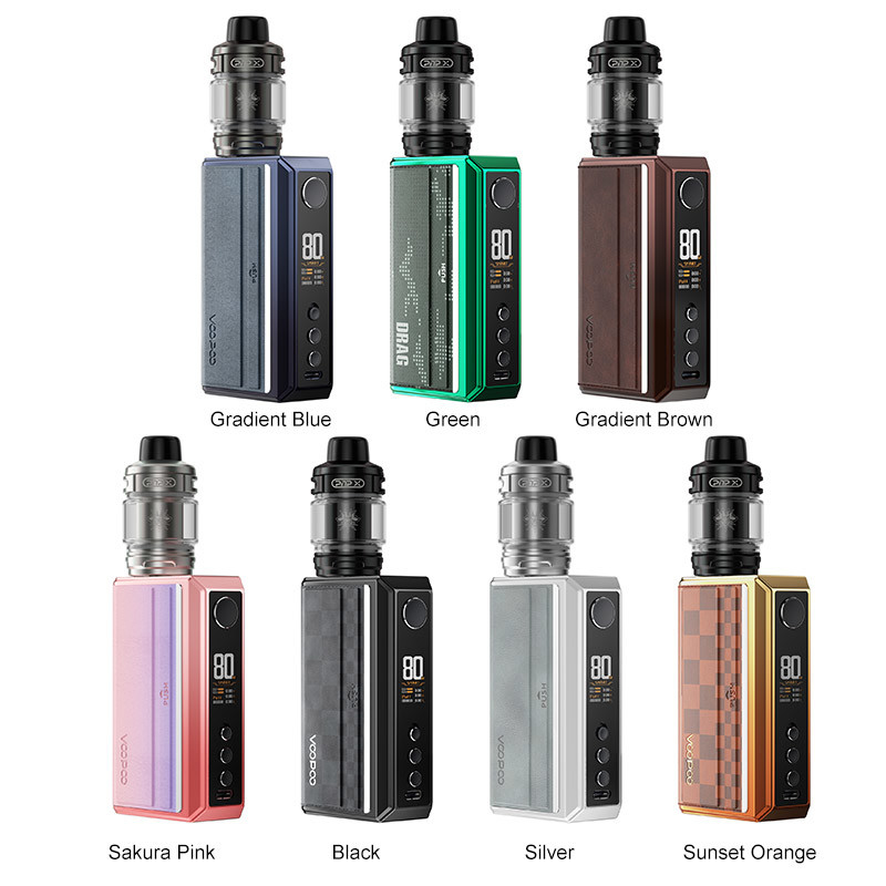 Voopoo drag 5 Pod Mod kit 177w 18650 Batterie avec une bobine PnP X 5,5 ml