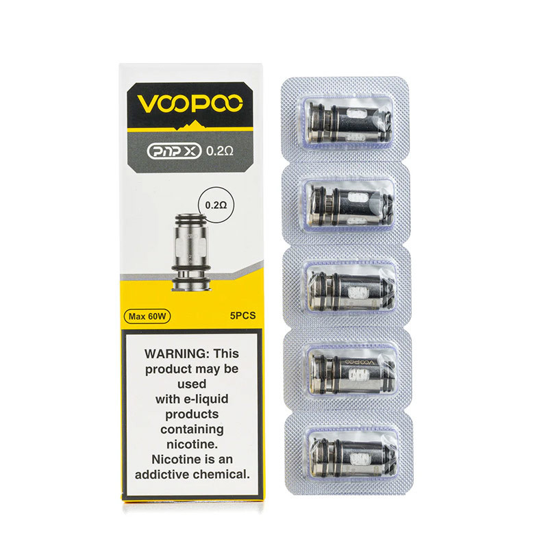 Voopoo PnP X bobine de remplacement 5 pièces / emballage pour Argus Pro 2 Kit / Drag 5 Kit / Uforce-X réservoir / Doric 60 Pro