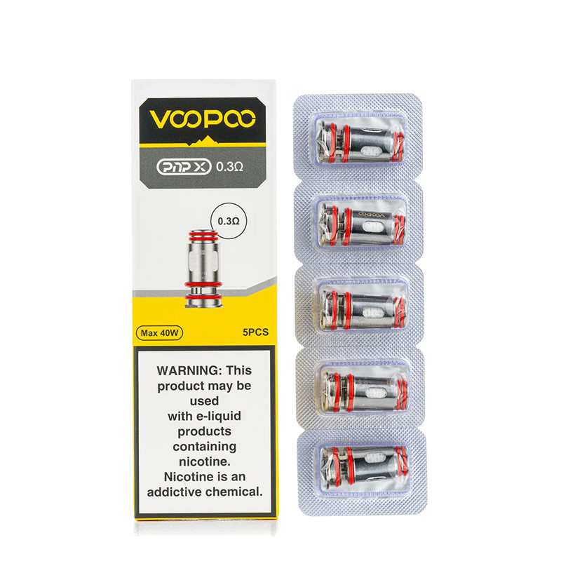Voopoo PnP X bobine de remplacement 5 pièces / emballage pour Argus Pro 2 Kit / Drag 5 Kit / Uforce-X réservoir / Doric 60 Pro